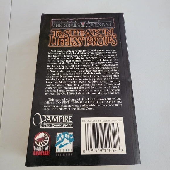 The Grails Covenant: To Speak In Lifeless Tongues (Vampire The Dark Ages Book 2) - Picture 6 of 8